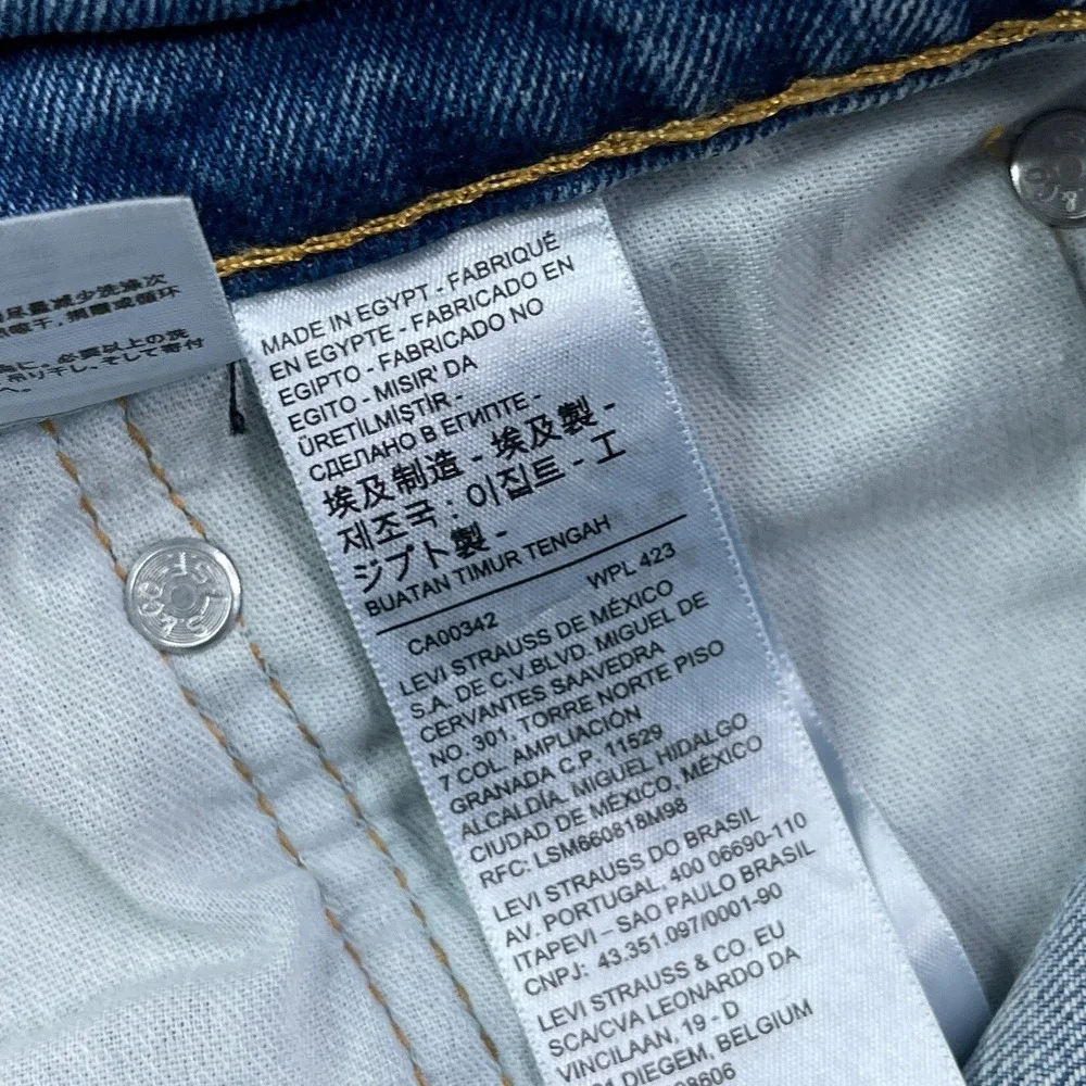 Levis Jeans Mens 34x30 Blue 550 Relaxed Fit Tapered Leg Stretch Denim Pants